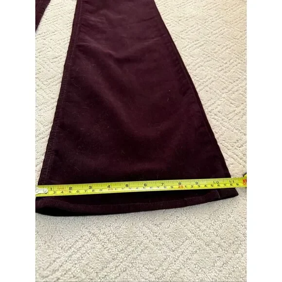 Rag & Bone Elephant Bell Corduroys in Wine Size 30 - Picture 2 of 9